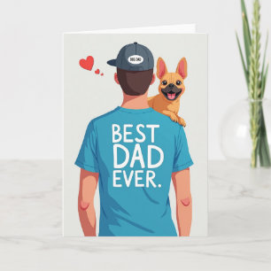 Hond Papa Ever Illustratiekaart Kaart