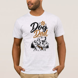Hond Papa Golden Retriever Berg T-shirt