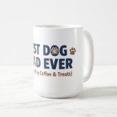 Hond Papa – Grappig Cadeau voor Hondenliefhebbers Koffiemok (Voorkant rechts)