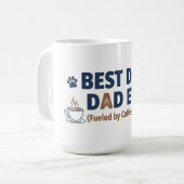 Hond Papa – Grappig Cadeau voor Hondenliefhebbers Koffiemok (Voorkant links)