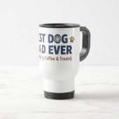 Hond Papa – Grappig Cadeau voor Hondenliefhebbers Reisbeker (Voorkant rechts)