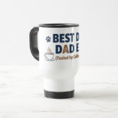 Hond Papa – Grappig Cadeau voor Hondenliefhebbers Reisbeker (Voorkant links)