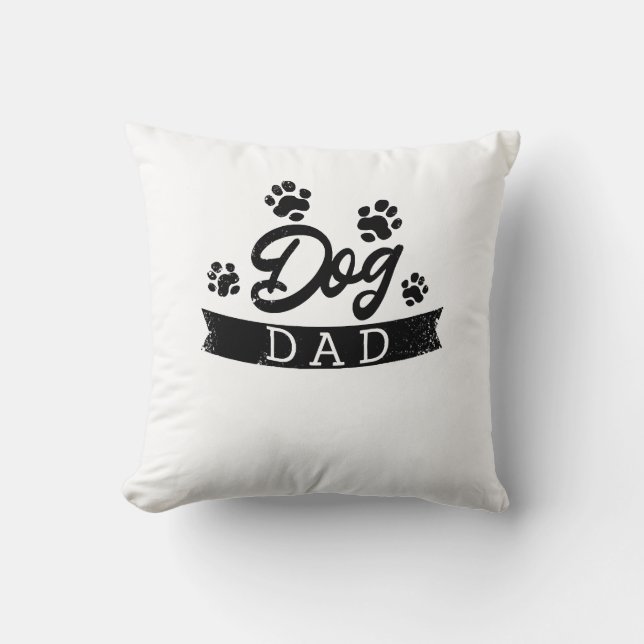 Hond Papa Grappig Ontwerp - Cadeau idee voor honde Kussen (Voorkant)