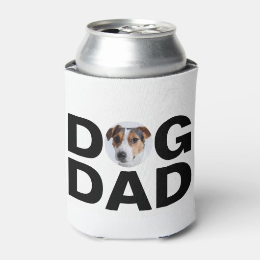 Hond Papa, Op maat gemaakte fotokado voor papa Can Blikjeskoeler (Blikje Voorkant)