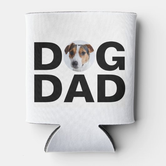 Hond Papa, Op maat gemaakte fotokado voor papa Can Blikjeskoeler (Voorkant)