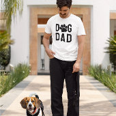 Hond papa poot print t-shirt