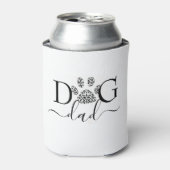 Hond Papa pootafdruk Blikjeskoeler (Blikje Voorkant)