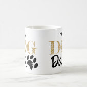 Hond papa vadersdag Pootafdruk Mok Cadeau (Center)