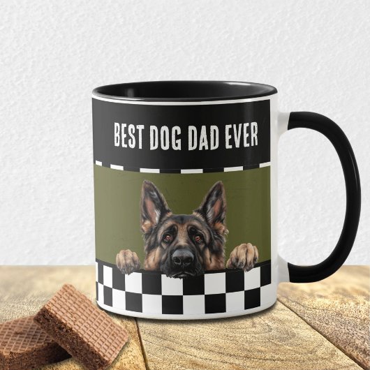 Hond papa verontruste Duitse herder Mok