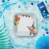 hond papieren bordje (Feest)