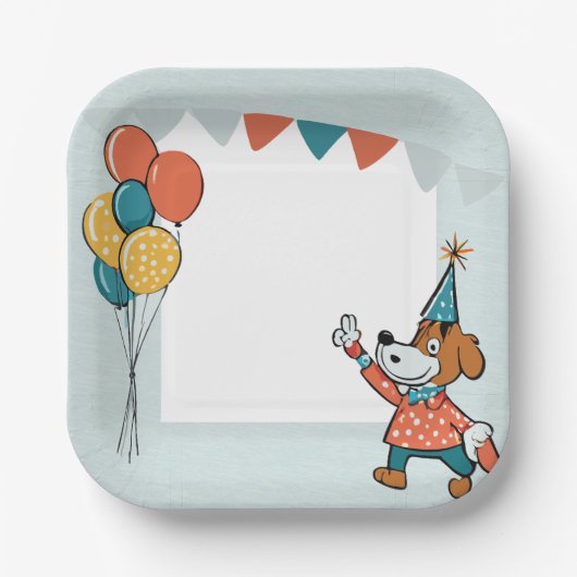 hond papieren bordje (Voorkant)