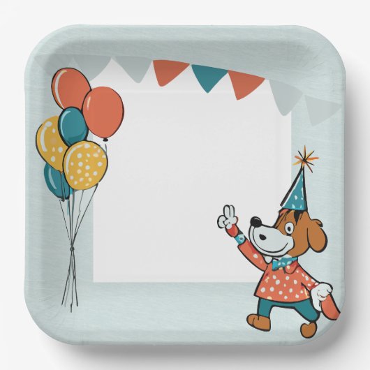 hond papieren bordje (Voorkant)