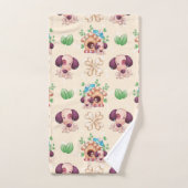Hond patroon bad handdoek (Handdoek)