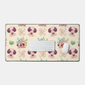Hond patroon bureaumat (Keyboard & Muis)