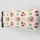 Hond patroon golfheadcover (Voorkant)