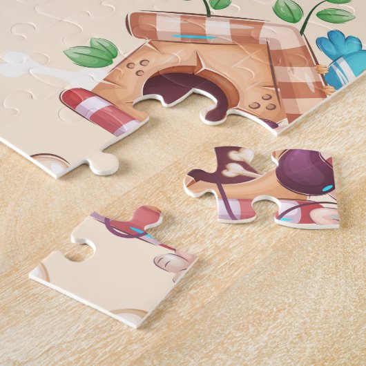 Hond patroon legpuzzel (Zijkant)