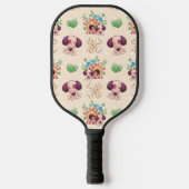 Hond patroon pickleball paddle (Voorkant)