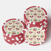 Hond patroon poker chips (Opstapeling)