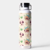 Hond patroon waterfles (Achterkant)