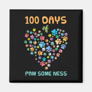 Hond Paw 100 dagen schooldier vertoont enige waarh Magneet