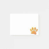 Hond Paw Burlap Aged Print Post-it® Notes (Voorkant)
