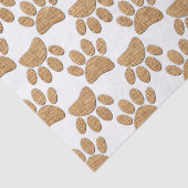 Hond Paw Burlap Print Tissuepapier (Detail)