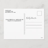 Hond Pawsitive Merry Schattige gepersonaliseerde h Feestdagenkaart (Achterkant)