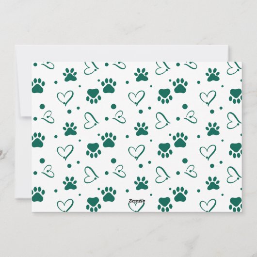 Hond Pawsitive Merry Schattige gepersonaliseerde h Feestdagenkaart (Achterkant)