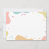 Hond Pawty Foto Verjaardag Kaart (Achterkant)