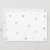 Hond Pawty Puppy Foto Verjaardag Kaart (Achterkant)