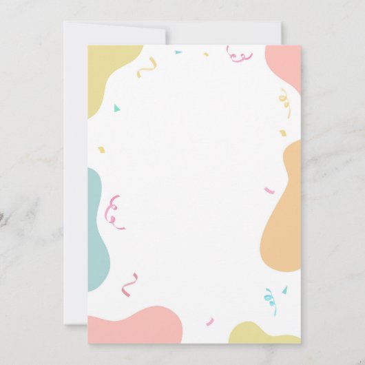 Hond Pawty Verjaardag Kaart (Achterkant)