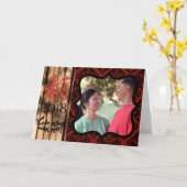 Hond personaliseerbaar jaar Foto frame GC2 Vietnam Kaart (Gele Bloem)