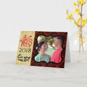 Hond personaliseren Jaar Fotolijst GC1 Vietnamees Kaart (Gele Bloem)