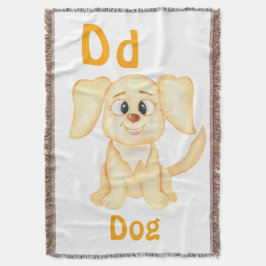 Hond personalizeer ABC: Letter D - Voeg je naam to Deken