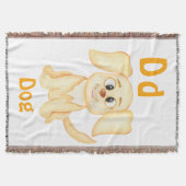 Hond personalizeer ABC: Letter D - Voeg je naam to Deken (Voorkant)