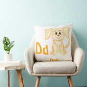 Hond personalizeer ABC: Letter D - Voeg je naam to Kussen (Stoel)