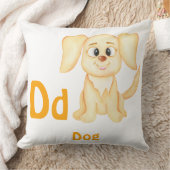 Hond personalizeer ABC: Letter D - Voeg je naam to Kussen (Deken)