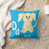 Hond personalizeer ABC: Letter D - Voeg je naam to Kussen (Deken)