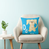 Hond personalizeer ABC: Letter D - Voeg je naam to Kussen (Stoel)