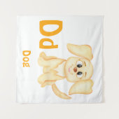 Hond personalizeer ABC: Letter D - Voeg je naam to Wandkleed (Voorkant (horizontaal))