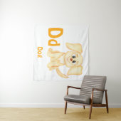 Hond personalizeer ABC: Letter D - Voeg je naam to Wandkleed (In Situ (horizontaal))
