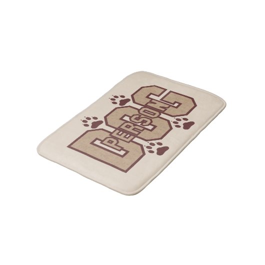 Hond persoon met poten badmat (Gekanteld)