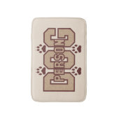 Hond persoon met poten badmat (Voorkant Verticaal)