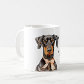 Hond Perzik Boog Koffiemok (Voorkant links)