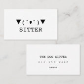 HOND | PET-SITTER-Visitekaartje Visitekaartje (Voorkant / Achterkant)