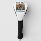 HOND PEW PEW MADAFAKAS  RETRO GOLFHEADCOVER (Voorkant)