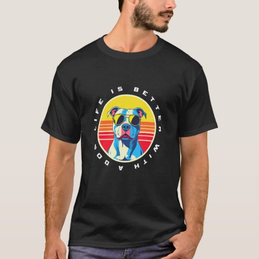Hond Pitbull T-shirt (Voorkant)