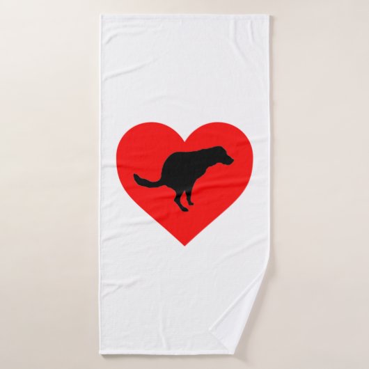 Hond poephart badhanddoek (Badhanddoek)