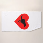 Hond poephart badhanddoek (Badhanddoek)