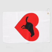 Hond poephart golfhanddoek (Horizontaal)